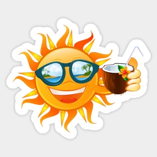 Tropical Sun Sticker